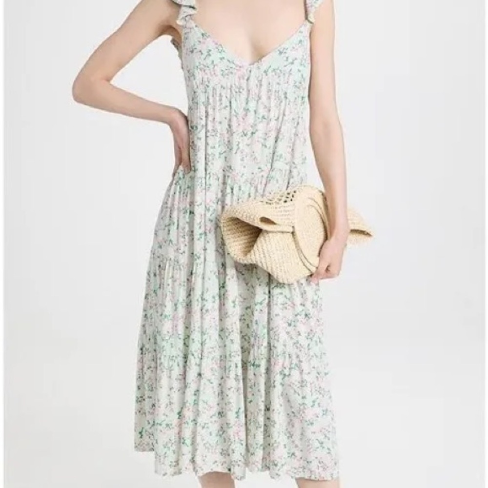 Floral Ruffle Maxi Dress